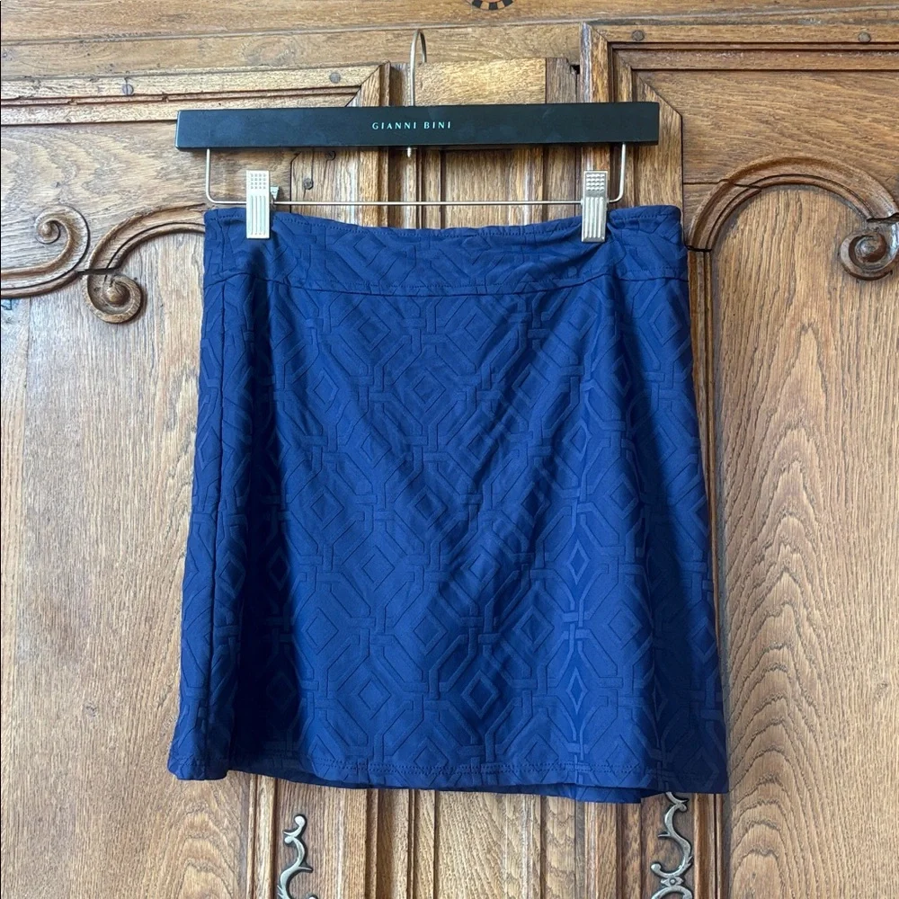 Jude Connally Fern Solid Jacquard Pull-On Skort navy - Picture 6 of 13